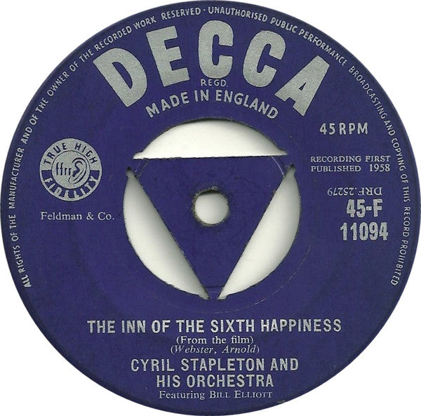 Cyril Stapleton And His Orchestra : Nick Nack Paddy Whack (7")
