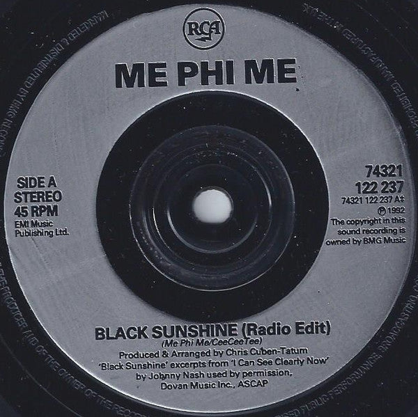 Me Phi Me : Black Sunshine (7")