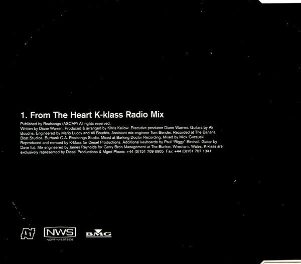 Another Level : From The Heart (K-Klass Radio Mix) (CD, Promo)