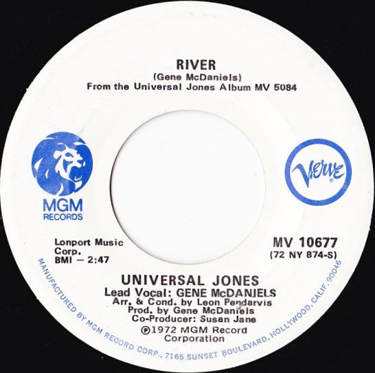 Universal Jones (2) : River (7")