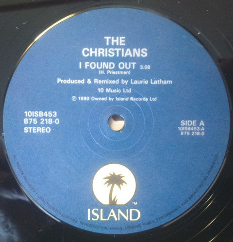 The Christians : I Found Out (10", Ltd, Num, Box)