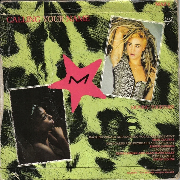 Marilyn : Calling Your Name (7", Single, Pap)
