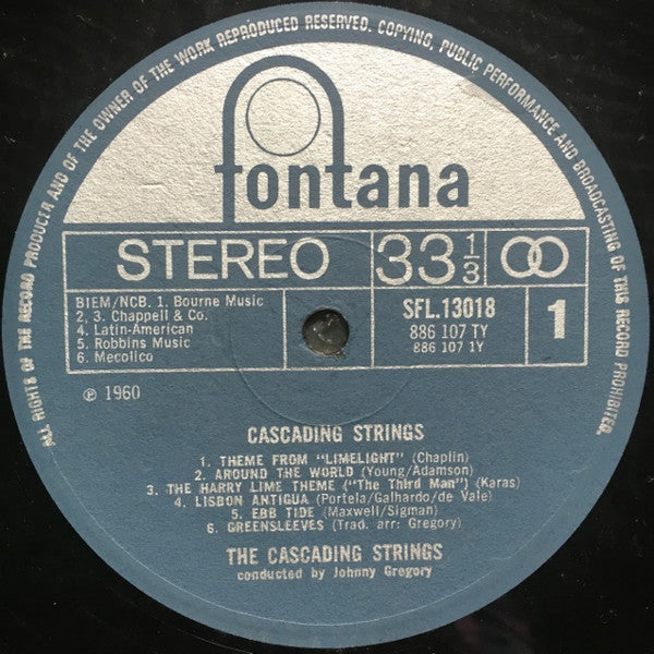 The Cascading Strings Conducted By John Gregory : Cascading Strings (LP, RE)