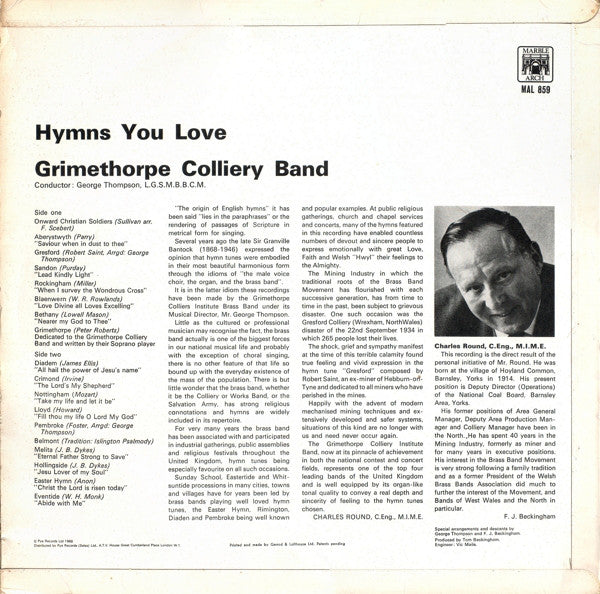 The Grimethorpe Colliery Band : Hymns You Love (LP)