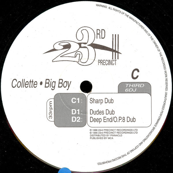 Colette (2) : Big Boy (2x12", Promo)