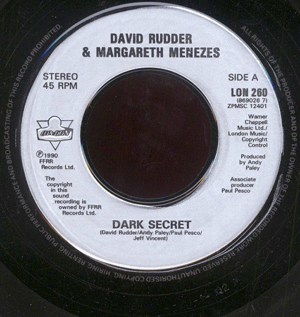David Rudder : Dark Secret (From The Motion Picture 'Wild Orchid') (7", Single)