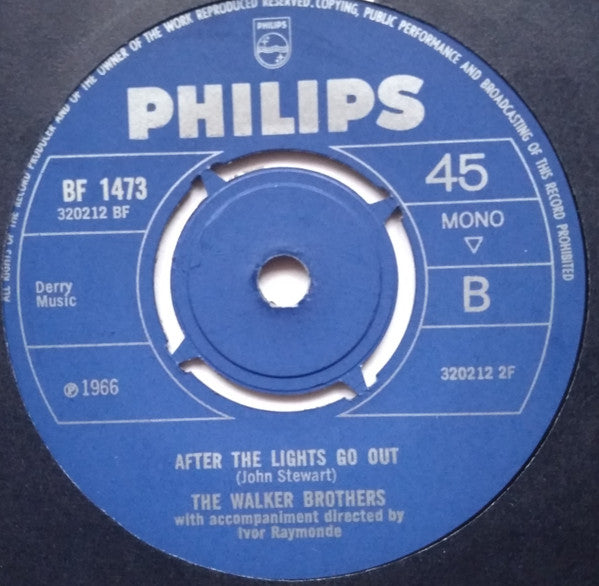 The Walker Brothers : The Sun Ain't Gonna Shine Any More (7", Single, Mono, 4-P)