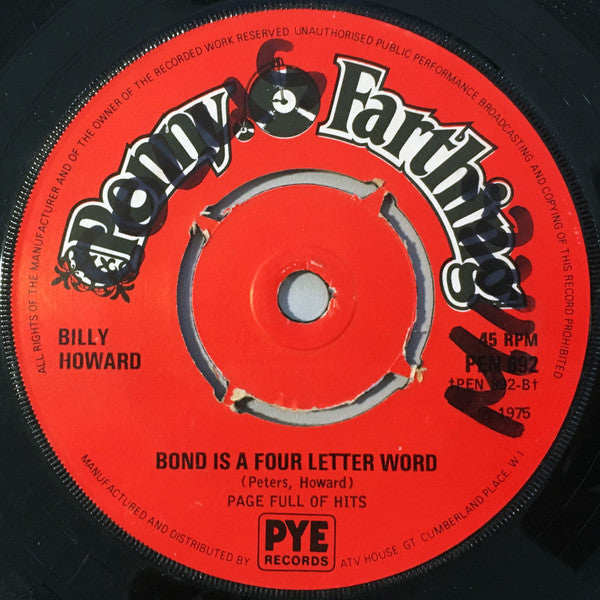 Billy Howard : King Of The Cops (7", 4-P)