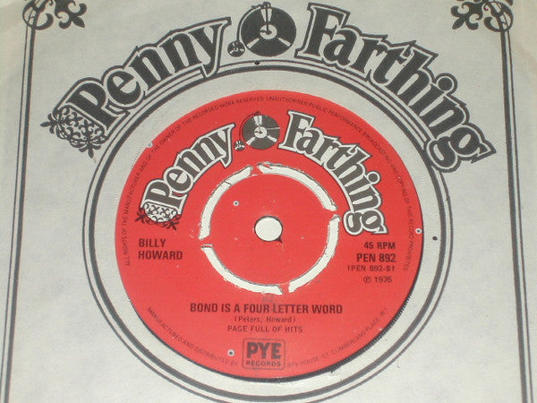 Billy Howard : King Of The Cops (7", 4-P)