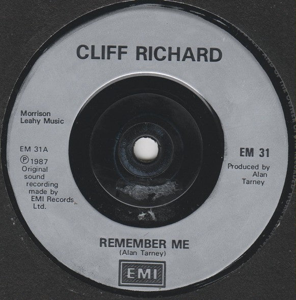 Cliff Richard : Remember Me (7", Single, Sil)