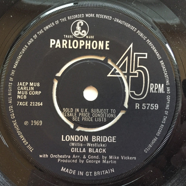 Cilla Black : Surround Yourself With Sorrow (7", Single, 4-P)