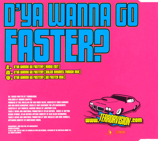 Terrorvision : D'Ya Wanna Go Faster? (CD, Single, CD1)
