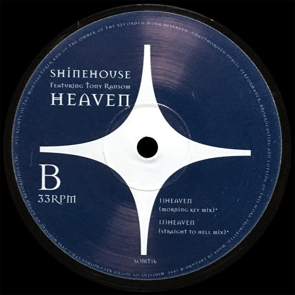 Shinehouse Featuring Tony Ransom : Heaven (12")