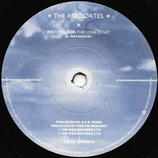 The Associates : Waiting For The Loveboat (7", Single, Pap)