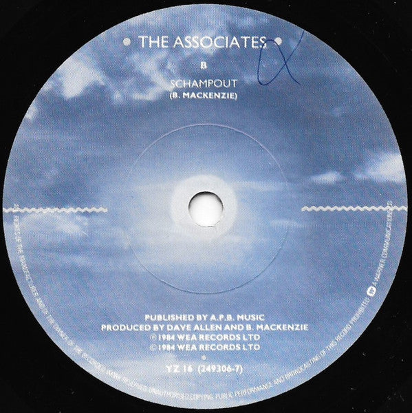 The Associates : Waiting For The Loveboat (7", Single, Pap)