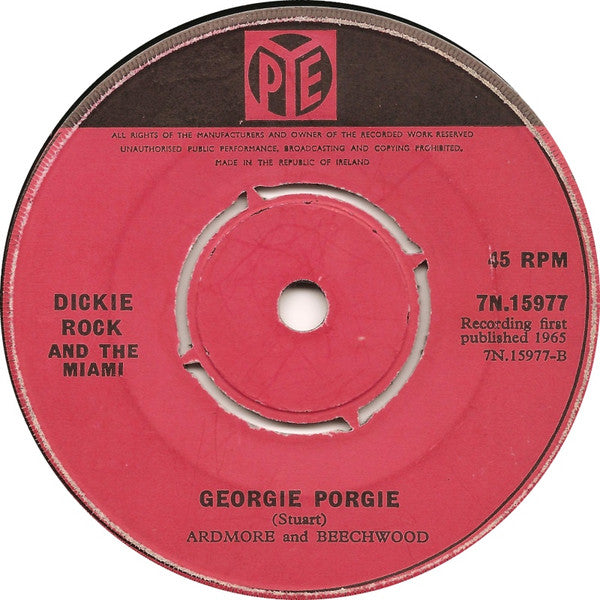 Dickie Rock & The Miami Showband : Wishing It Was You (7", Single)