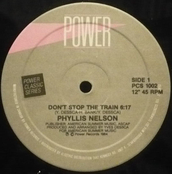 Phyllis Nelson / Francine Kerr : Don't Stop The Train / Knock On Wood (12")