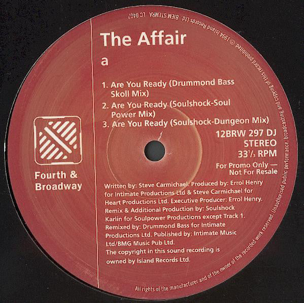 The Affair (3) : Are You Ready (12", Promo)