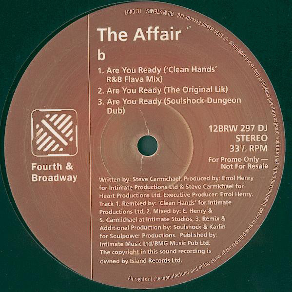 The Affair (3) : Are You Ready (12", Promo)