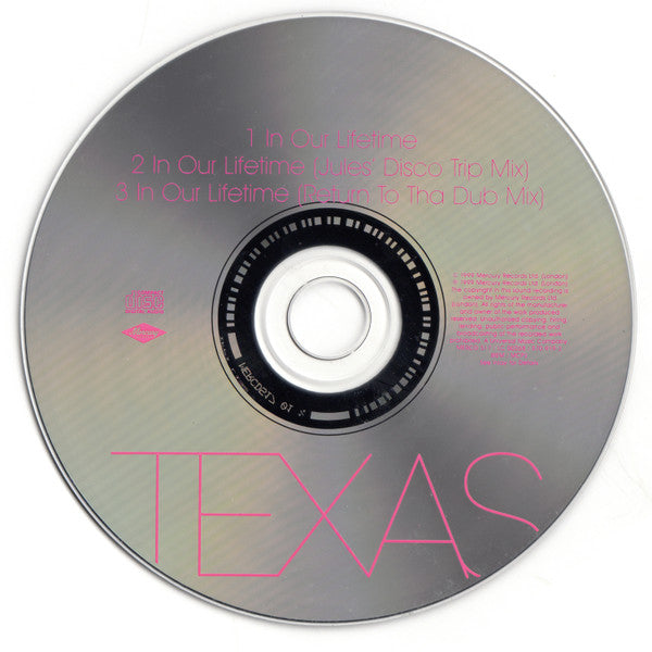 Texas : In Our Lifetime (CD, Single)