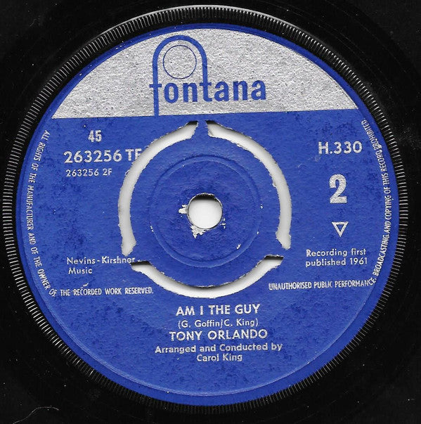 Tony Orlando : Bless You / Am I The Guy (7", Single, 3 P)