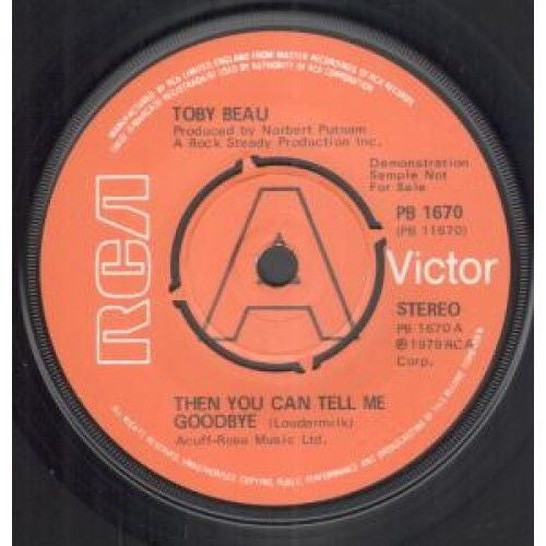 Toby Beau : Then You Can Tell Me Goodbye (7", Promo)