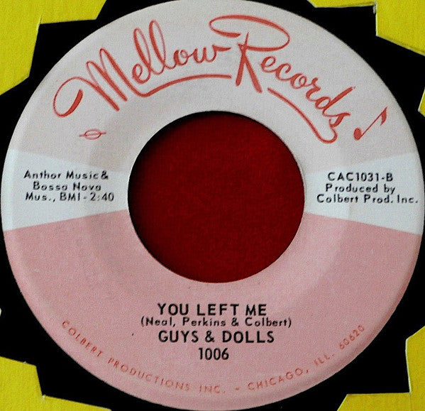 Guys & Dolls (2) : Looking For A Lover / You Left Me (7", Single)