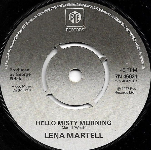 Lena Martell : One Day At A Time (7", Single, Pus)