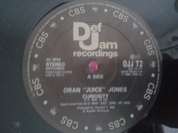 Oran 'Juice' Jones : Curiosity (12")