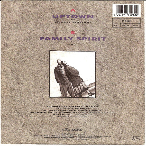 Womack & Womack : Uptown (7", Single)