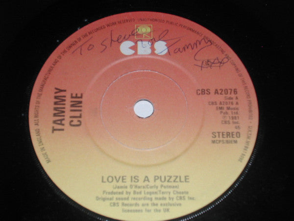 Tammy Cline : Love Is A Puzzle (7", Single)