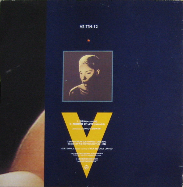 Eurythmics : Julia / Ministry Of Love (12", Single)