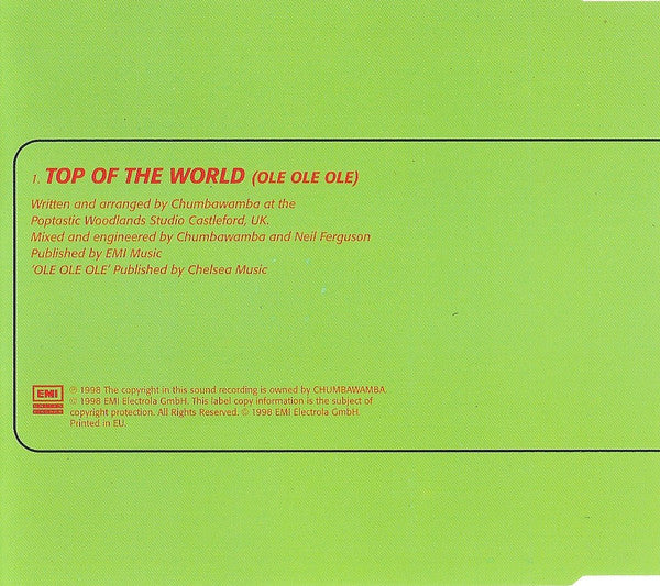 Chumbawamba : Top Of The World (Ole Ole Ole) (CD, Single, Promo)