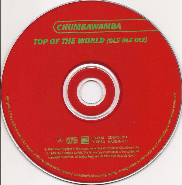 Chumbawamba : Top Of The World (Ole Ole Ole) (CD, Single, Promo)