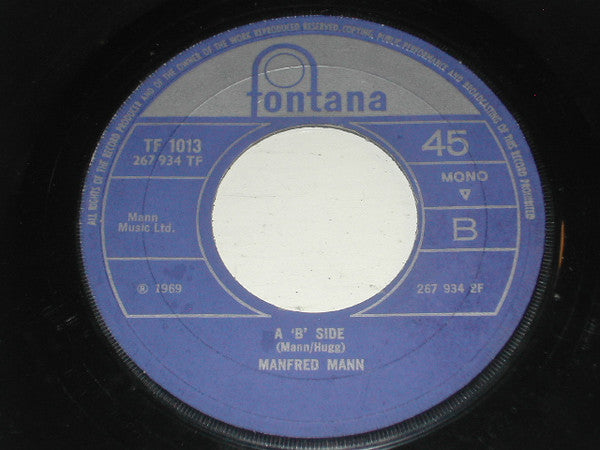 Manfred Mann : Ragamuffin Man (7", Single, Mono, Juk)