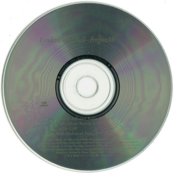 Lynden David Hall : Forgive Me (CD, Single, Enh, CD1)