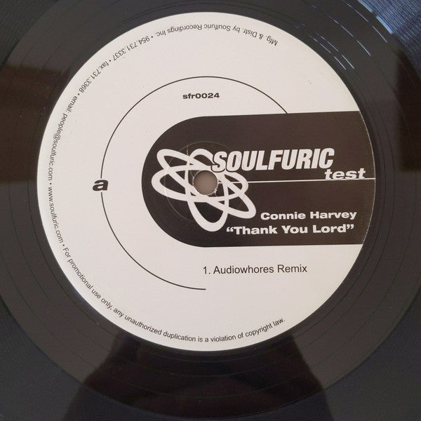 Connie Harvey : Thank You Lord (12", Promo)