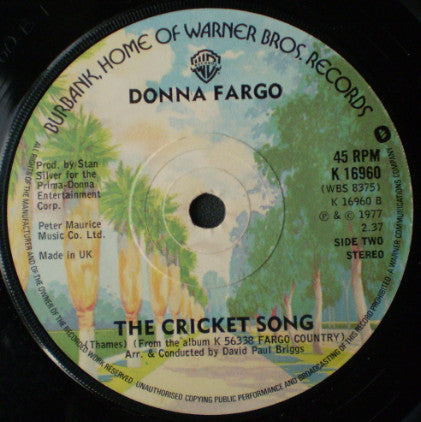 Donna Fargo : That Was Yesterday / The Cricket Song (7", Single)
