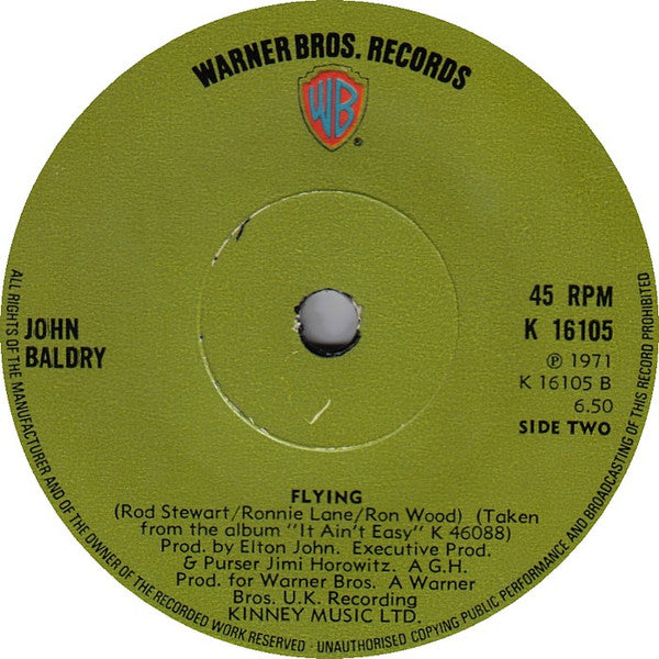 Long John Baldry : Rock Me When He's Gone (7", Sol)