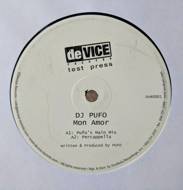 Pufo : Mon Amor (12", TP)