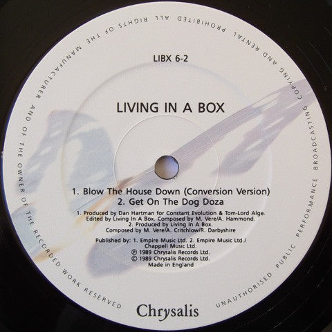 Living In A Box : Gatecrashing (12", Single)