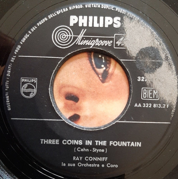 Ray Conniff : Young Love / Three Coins In The Fountain (7")