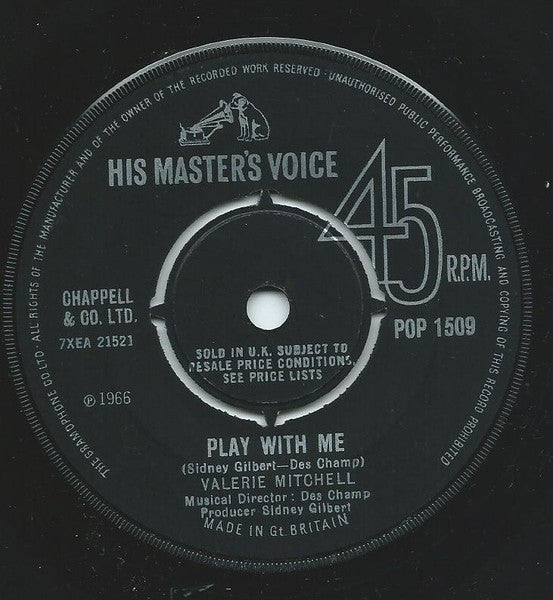 Valerie Mitchell : Never Let It Be Said (7", Single)
