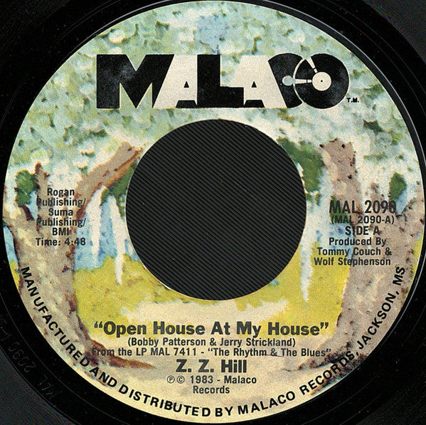 Z.Z. Hill : Open House At My House (7")