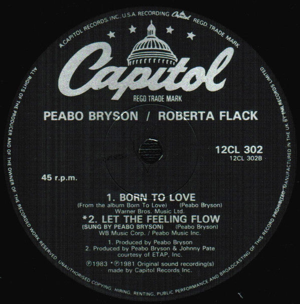 Peabo Bryson : Tonight I Celebrate My Love (12", Single)