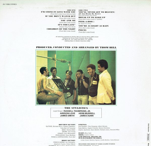 The Stylistics : The Best Of The Stylistics (LP, Comp)