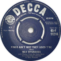 Max Bygraves : Fings Ain't Wot They Used T'Be (7", Single)