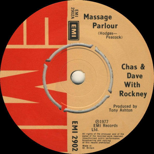 Chas And Dave With Rockney : Massage Parlour (7", Single)