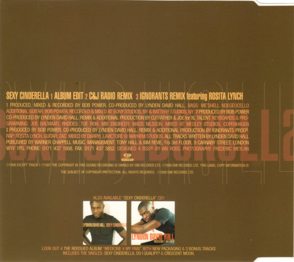 Lynden David Hall : Sexy Cinderella (CD, Single, RE, CD2)