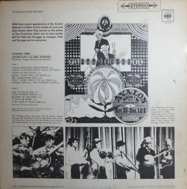 Flatt & Scruggs : Changin' Times (LP)